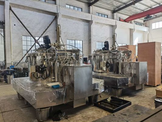 1200rpm食糧分離のための自動バッチ遠心分離機500Lの底排出のスクレーパー