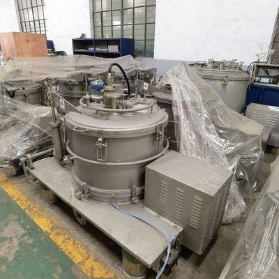 Halarのライニングが付いている縦の手動120Lバスケットの遠心分離機450mm